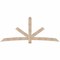 Ekena Millwork Alberta Smooth Timber Gable Bracket, Douglas Fir, 108"W x 45"H x 1 1/2"D x 5 1/2"F, 10/12 Pitch GBW108X45X0206ALB00SDF - alternate 1
